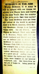 McHenry's in War Jobs Article